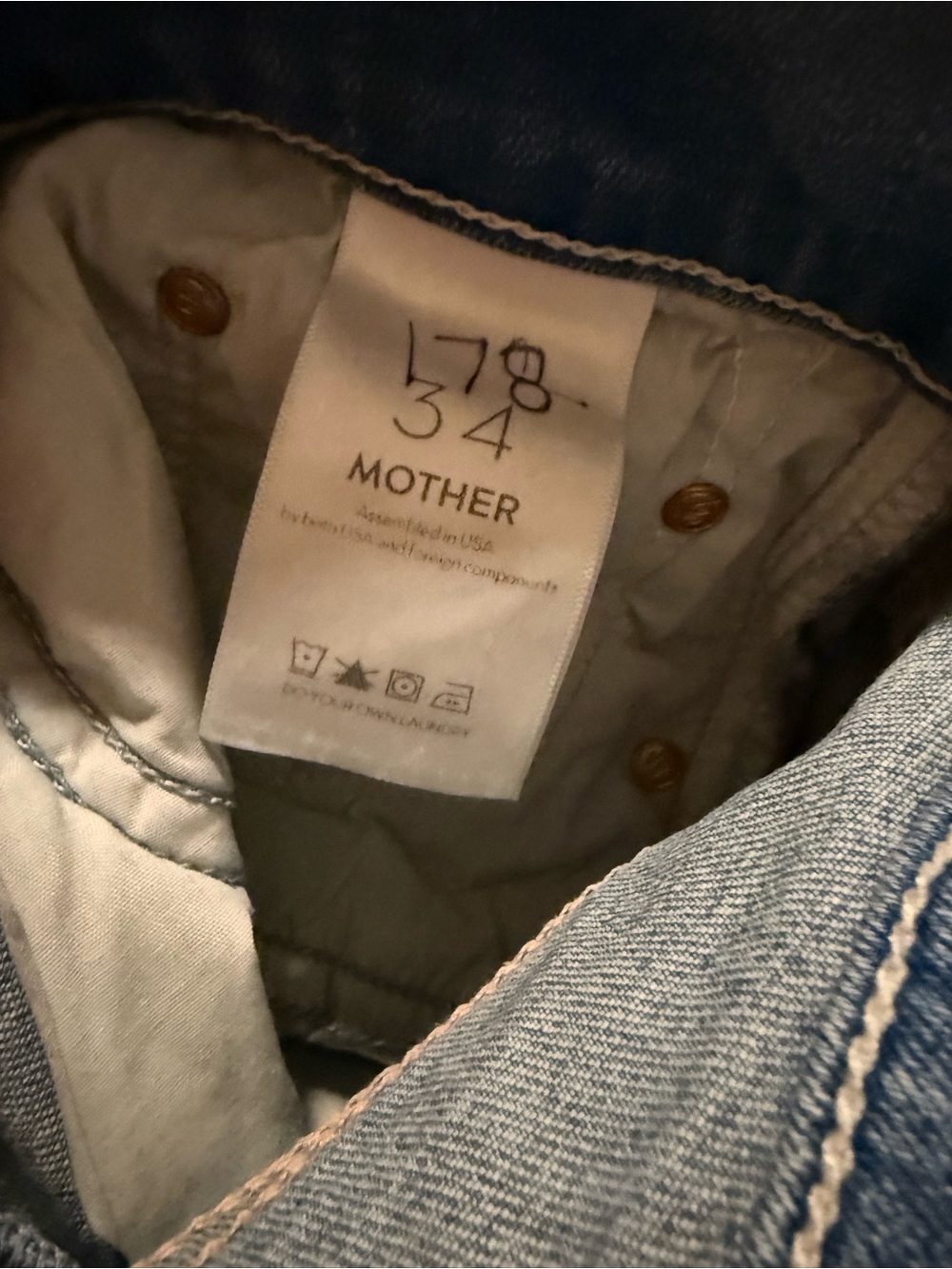 MOTHER Light Blue Denim Jean Shorts - Picture 6 of 6